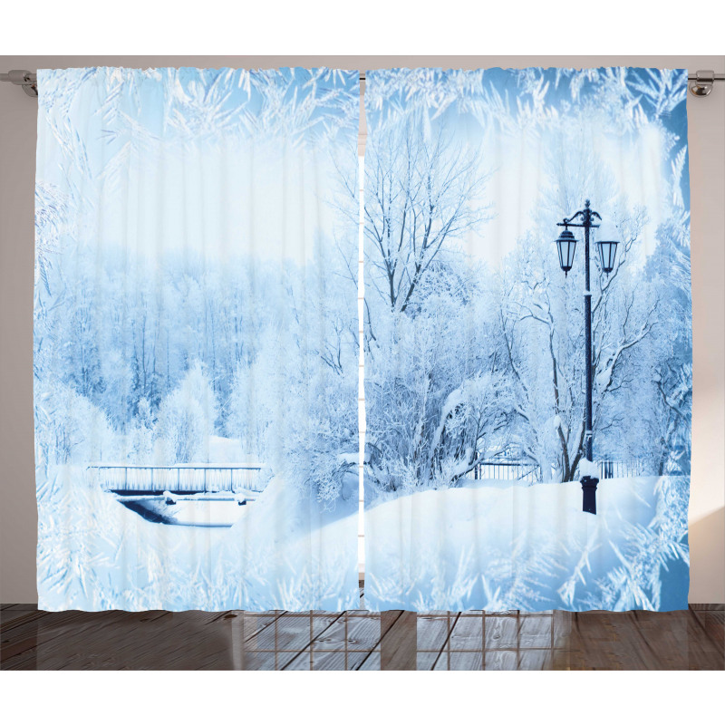 Wonderland Xmas Holiday Curtain