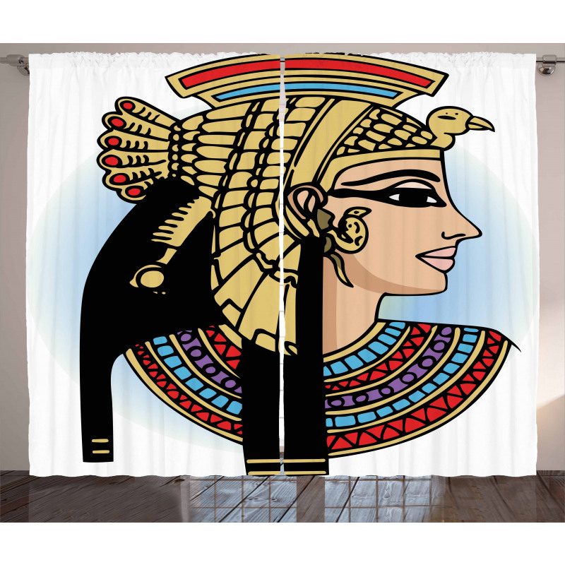 Queen Cleopatra Art Curtain