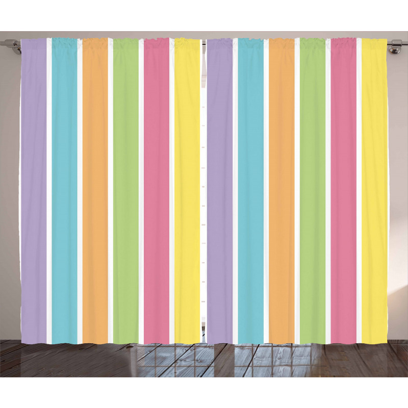 Pastel Summer Funky Curtain