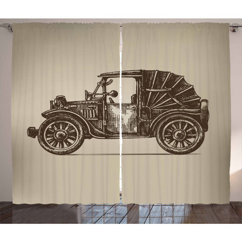 Vintage Car Convertible Curtain