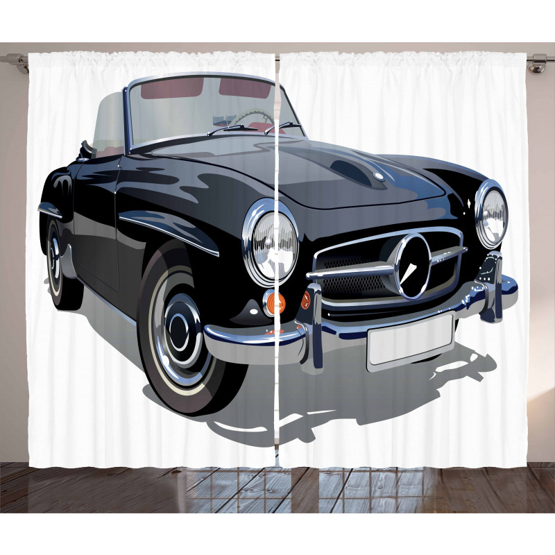 Classical Retro Vehicle Curtain