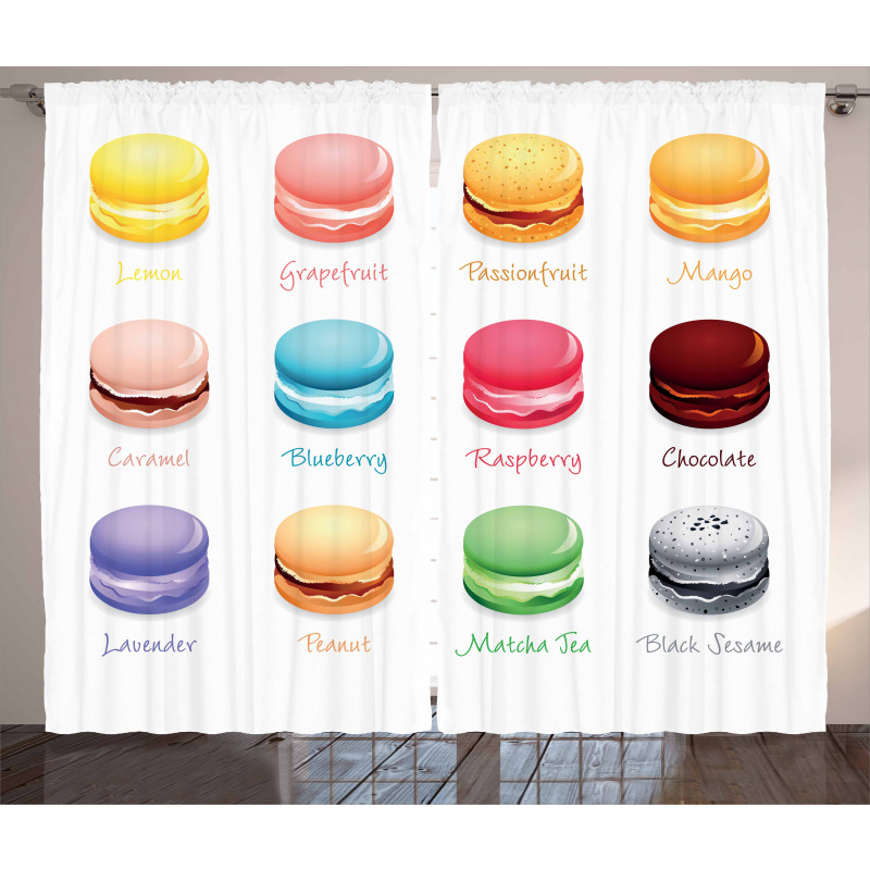 Colorful Macarons Curtain