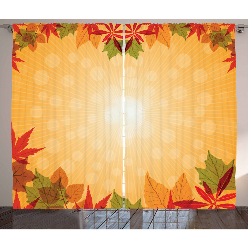 Striped Dotted Seasonal Curtain