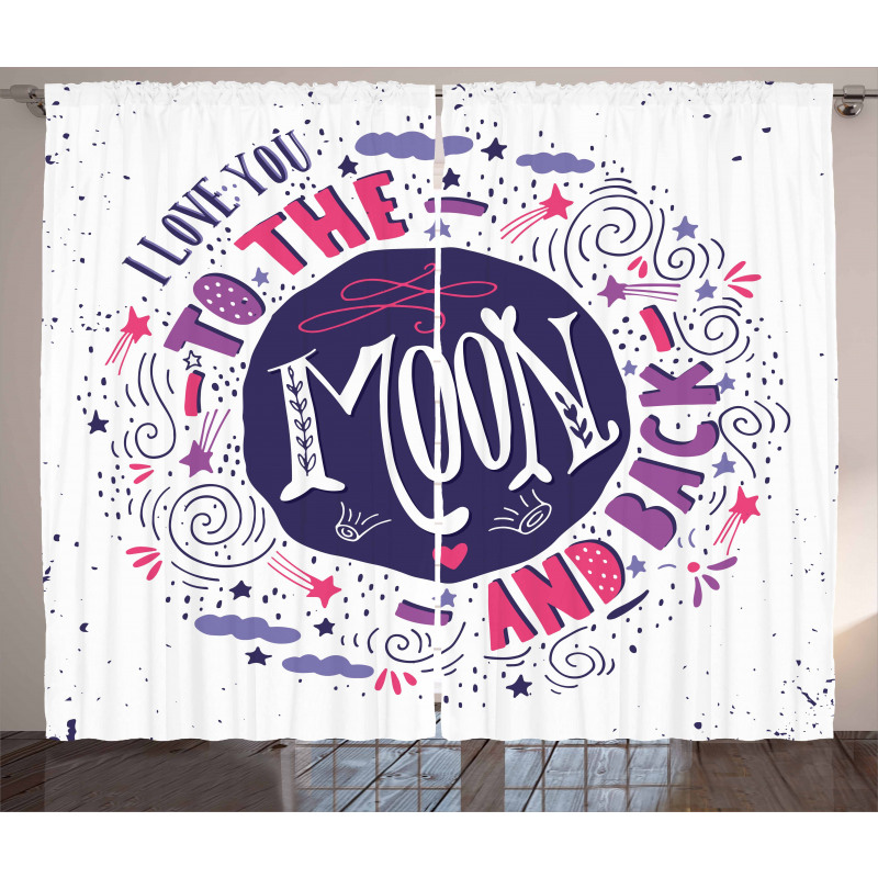 Colorful Love Curtain