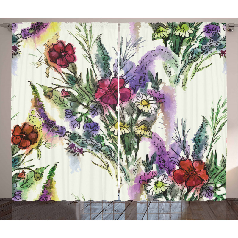 Floral Bouquet Curtain