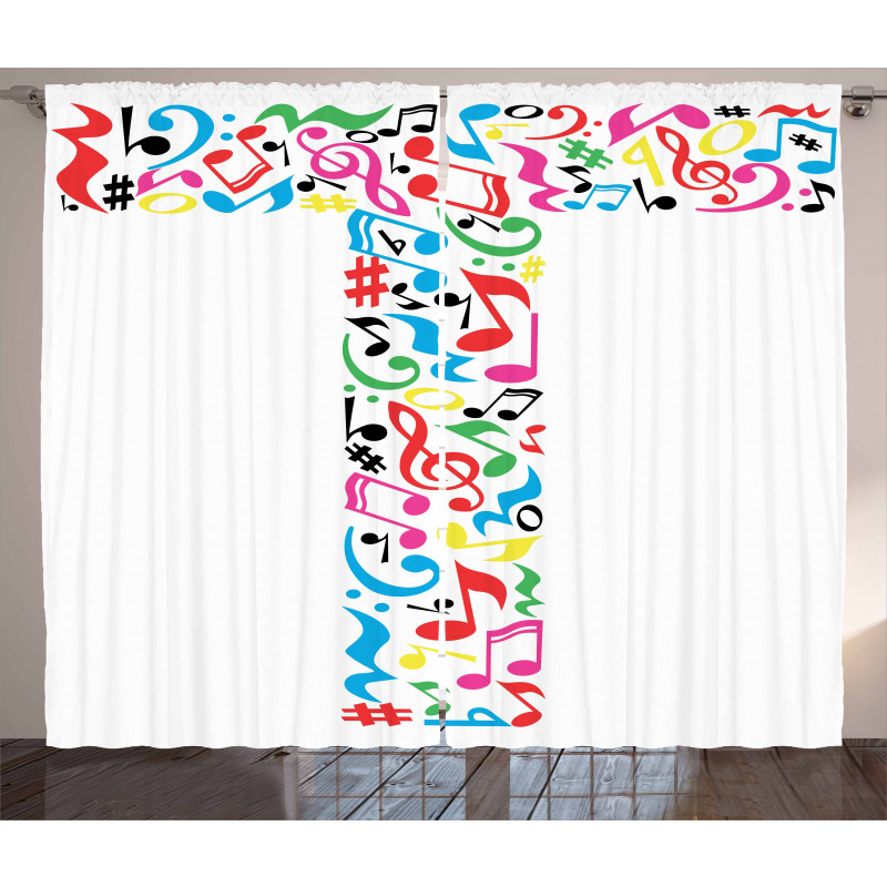 Uppercase Musical Art Curtain