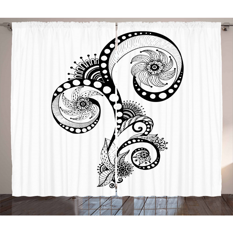 Body Art Doodle Curtain