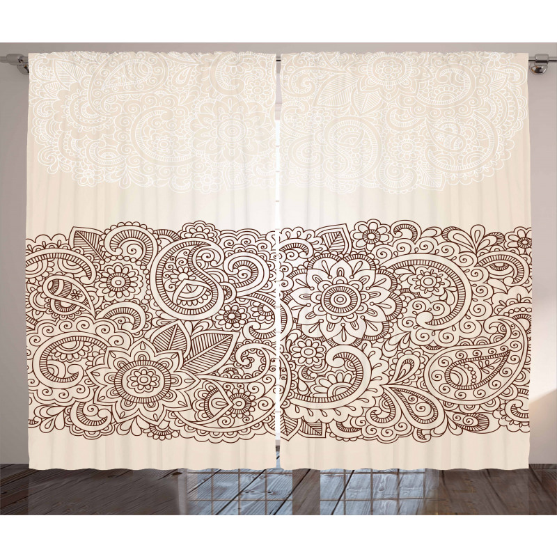 Mandala Paisley Pattern Curtain