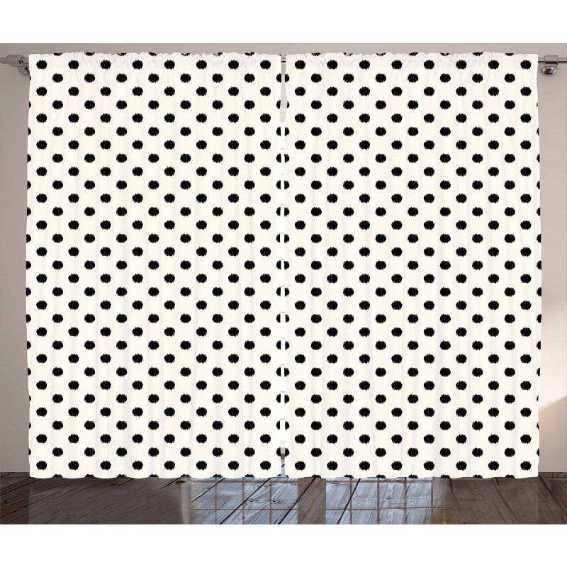 Large Polka Dots Curtain
