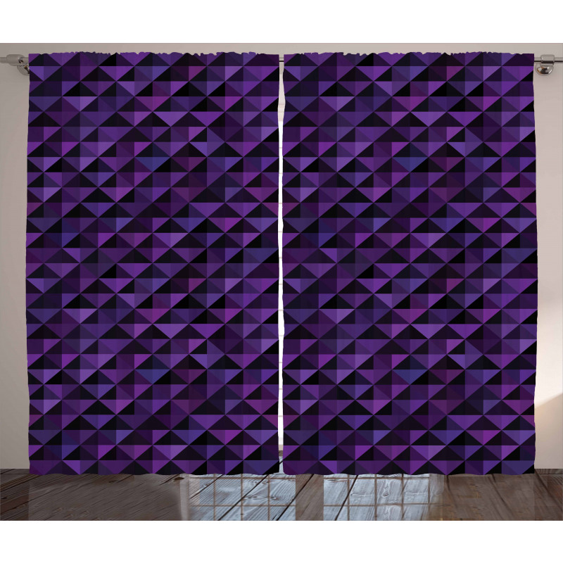 Squares and Triangles Curtain