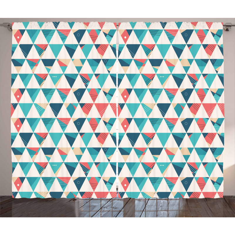 Triangle Hexagons Curtain
