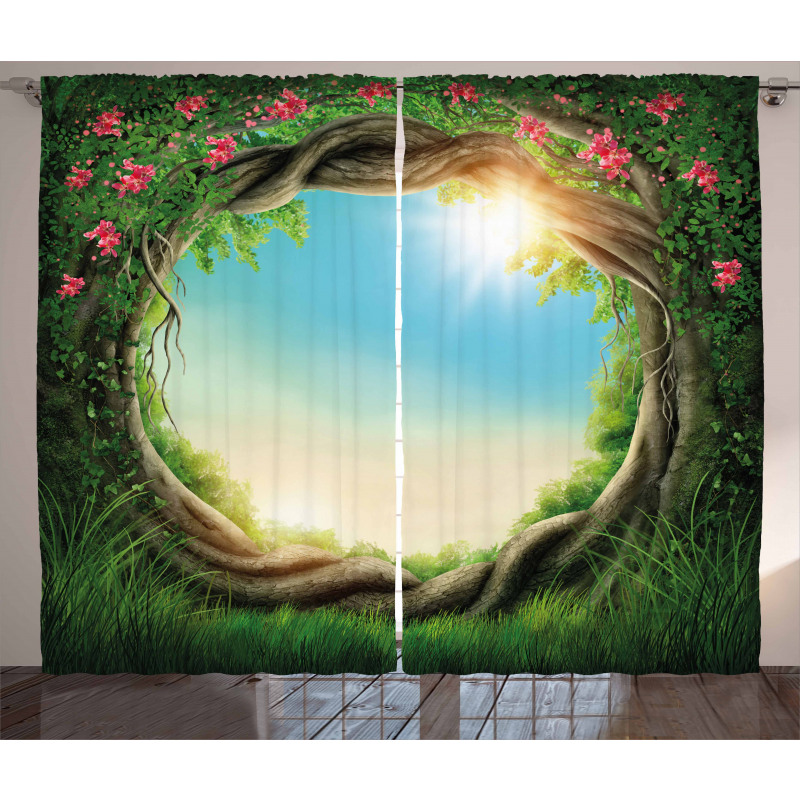 Enchanted Forest in Spring Curtain