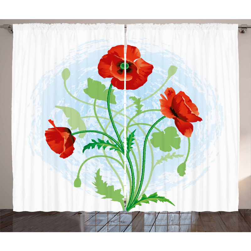 Meadow Flower Bouquet Curtain