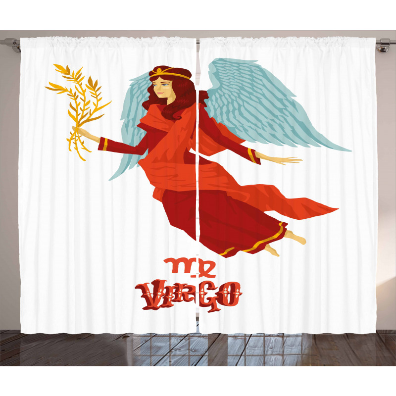 Woman with Wings Dress Curtain