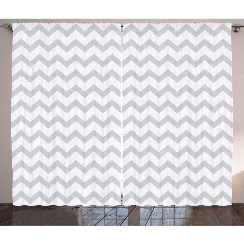 Geometrical Zigzag Curtain