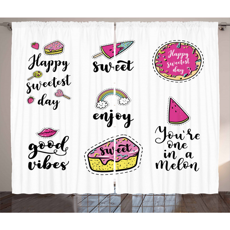 Happy Sweetest Day Curtain