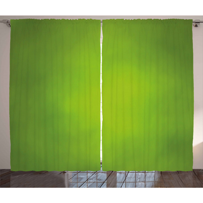 Abstract Green Blur Eco Curtain
