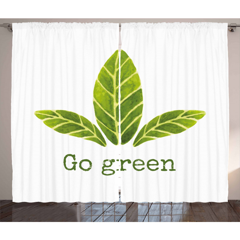 Eco Concept Green Leaves Curtain