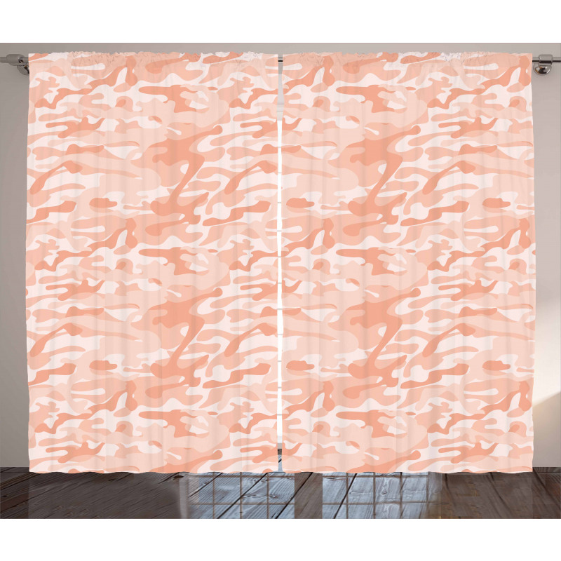 Soft Peach Tones Curtain