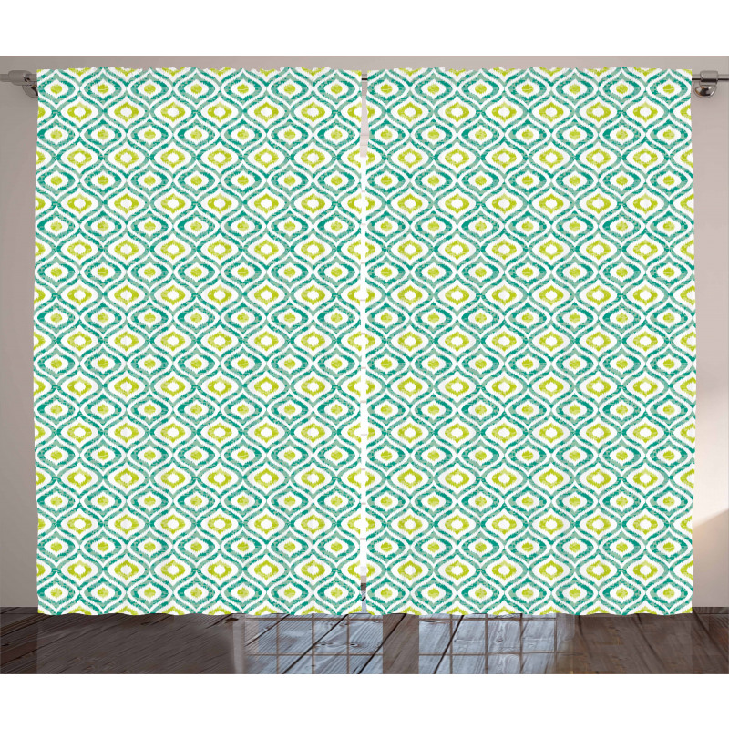 Vibrant Ogee Motif Curtain