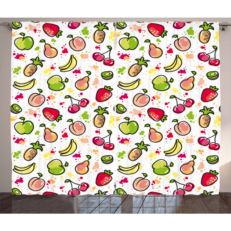 Watercolor Pear Curtain