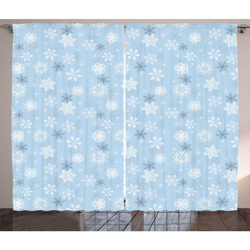 Cold Weather New Year Curtain
