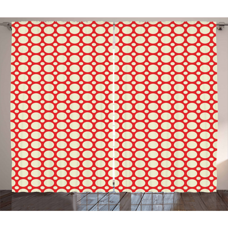 Polka Dots Vibrant Curtain