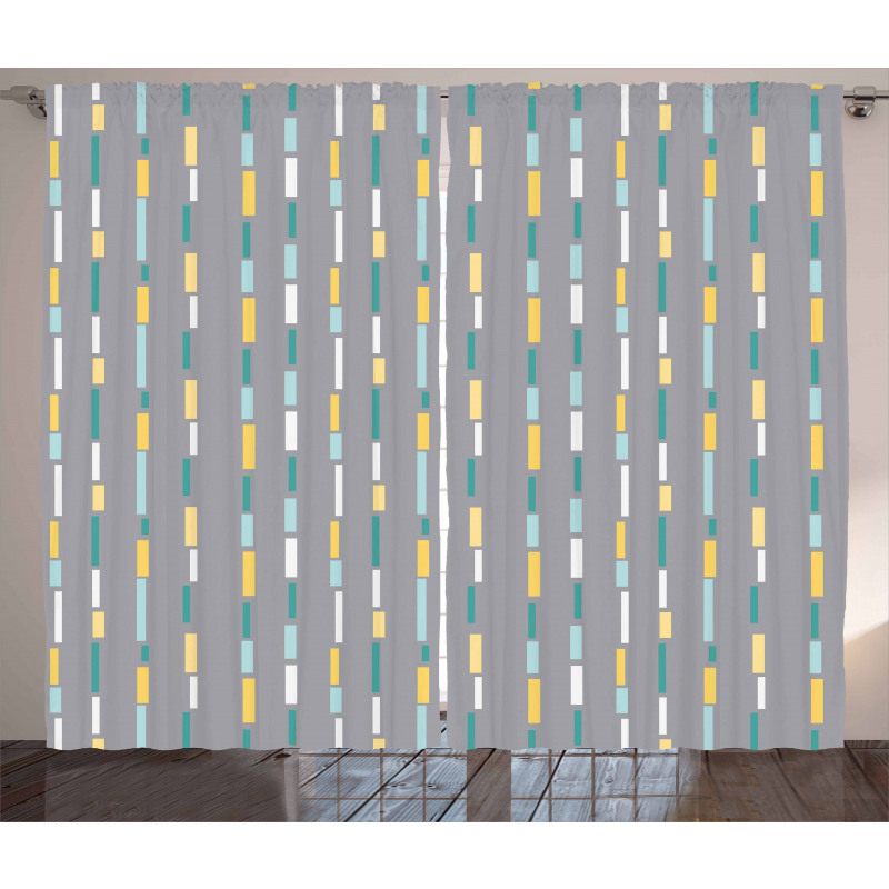 Abstract Retro Design Curtain