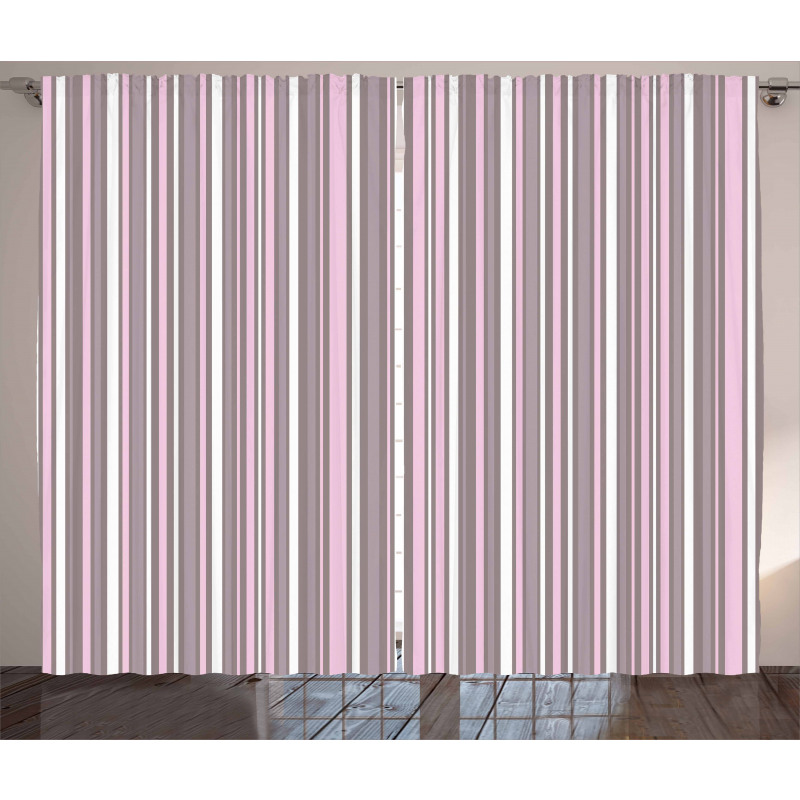 Vertical Line Art Curtain