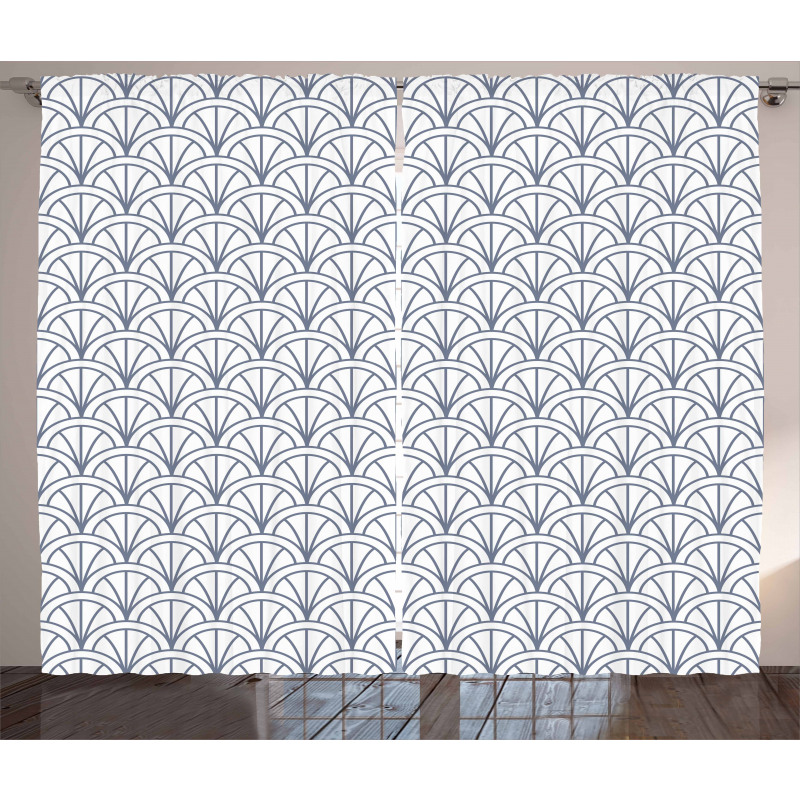 Seigaiha Pattern Curtain