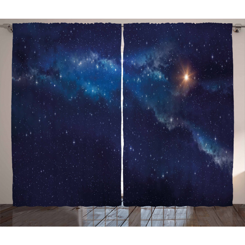 Deep Space Universe Image Curtain