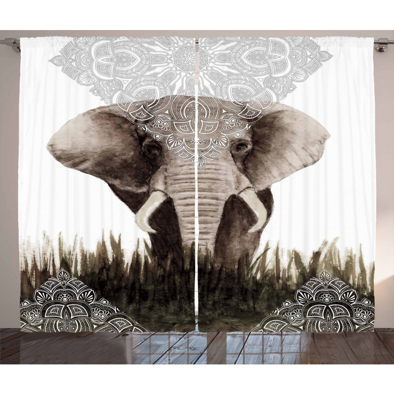 Elephant Animal Curtain