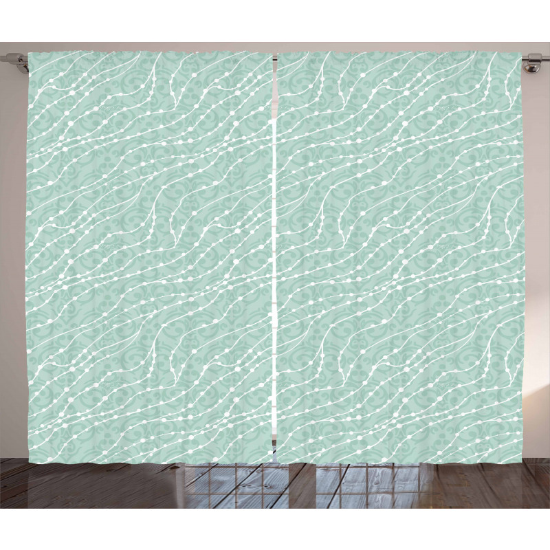 Abstract Nautical Motifs Curtain