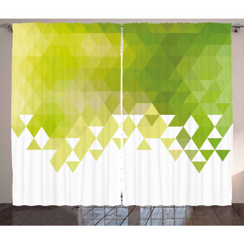 Triangular Abstract Pattern Curtain