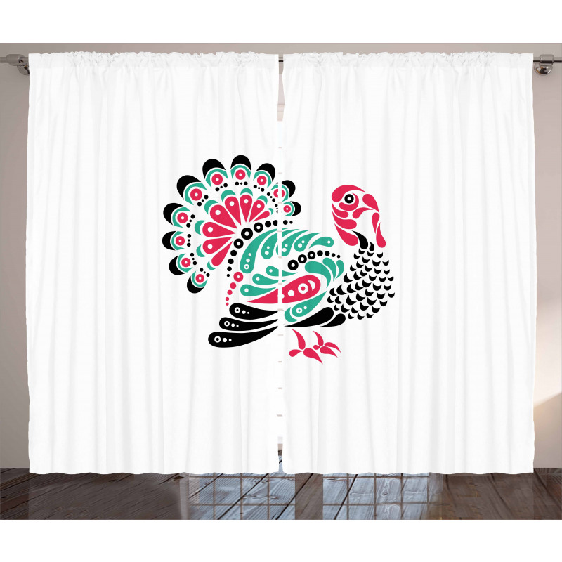 Thanksgiving Animal Curtain