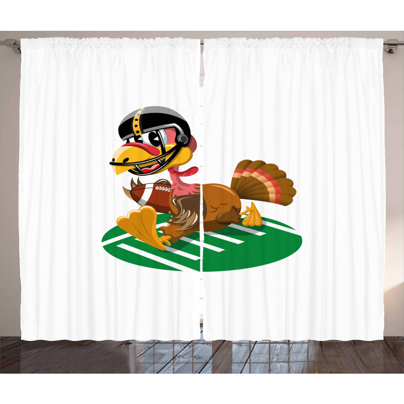 American Football Bird Curtain