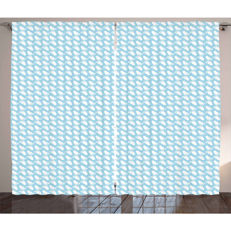 Newborn Footprints Infant Curtain