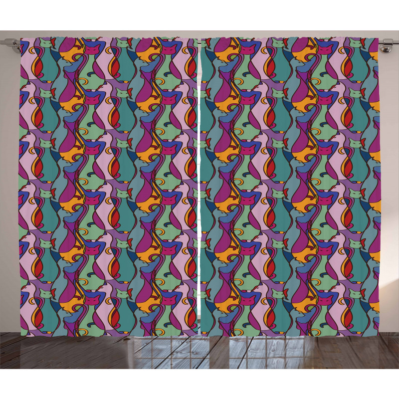 Geometric African Curtain