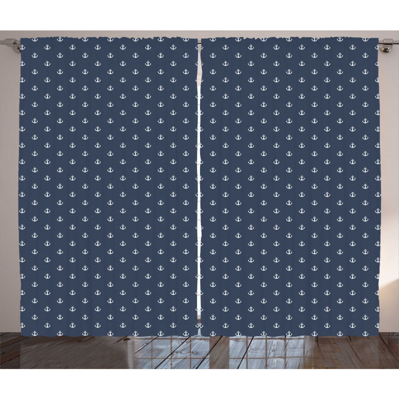 Anchors Sea Travel Curtain