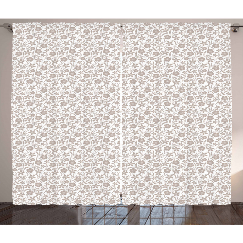 Gentle Floral Nature Curtain