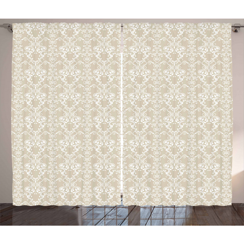 Traditional Lace Design Curtain