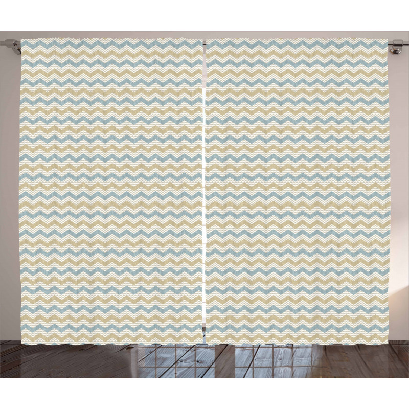 Herringbone Line Pattern Curtain