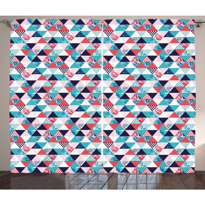Triangles Beach Mosaic Curtain