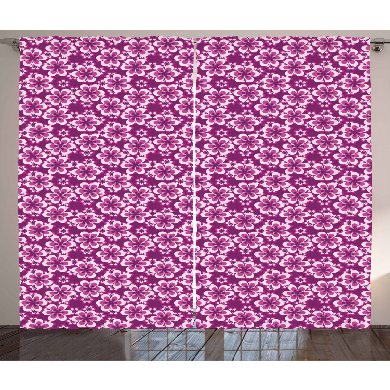 Botany Themed Petals Curtain