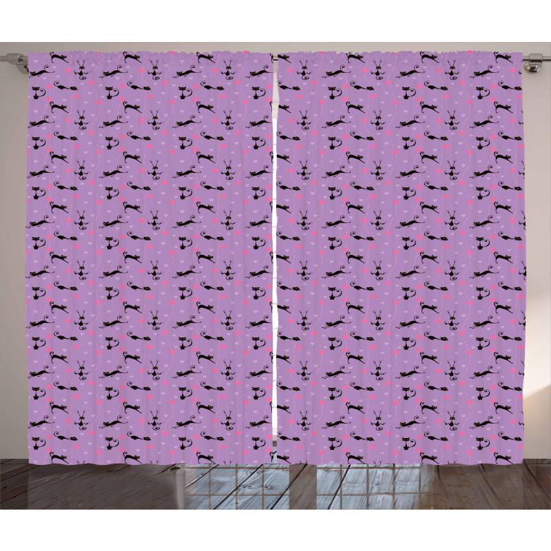 Valentine Animal Fun Curtain