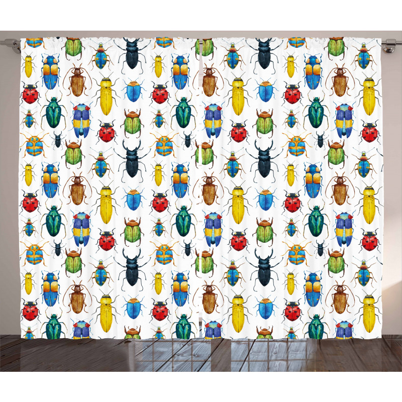 Colorful Insects Curtain