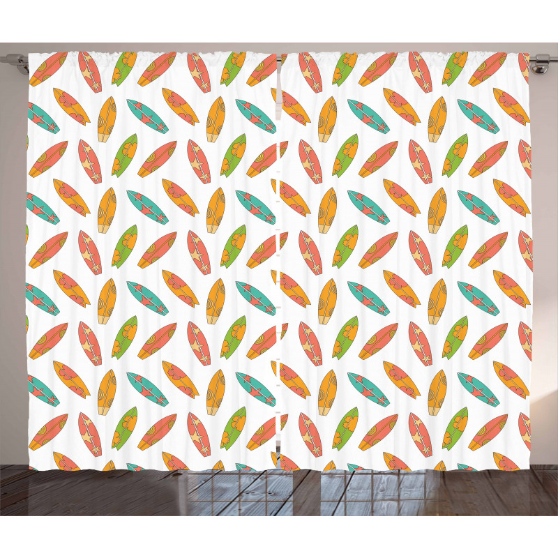 Fun Colorful Sports Curtain