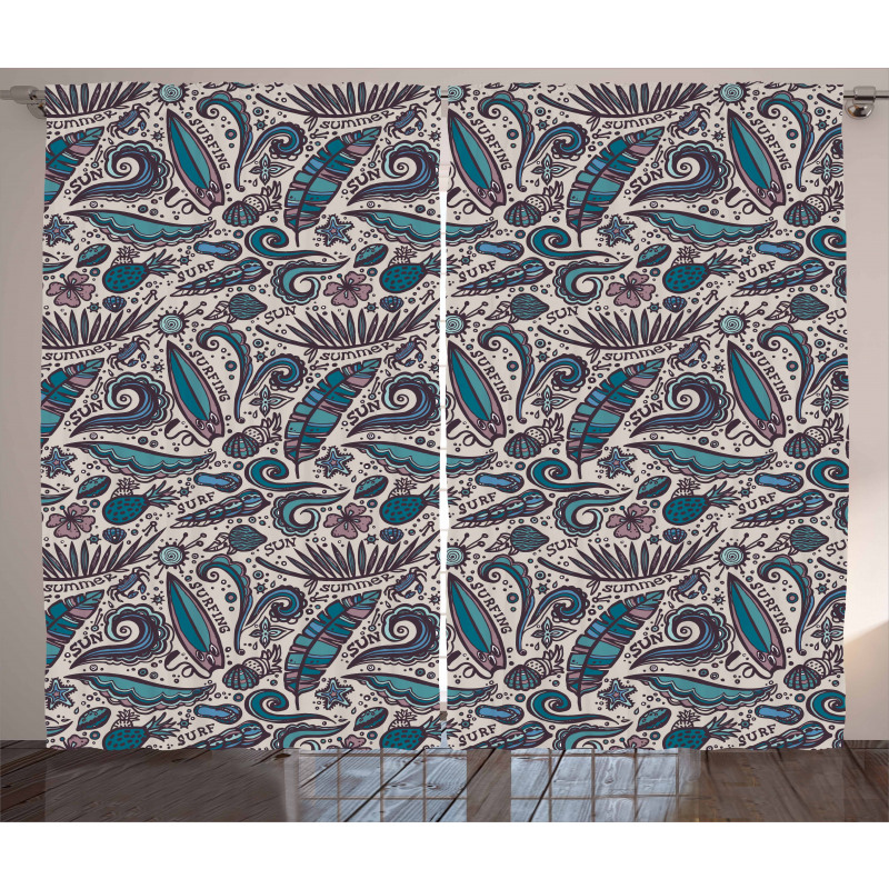 Exotic Waters Fun Curtain