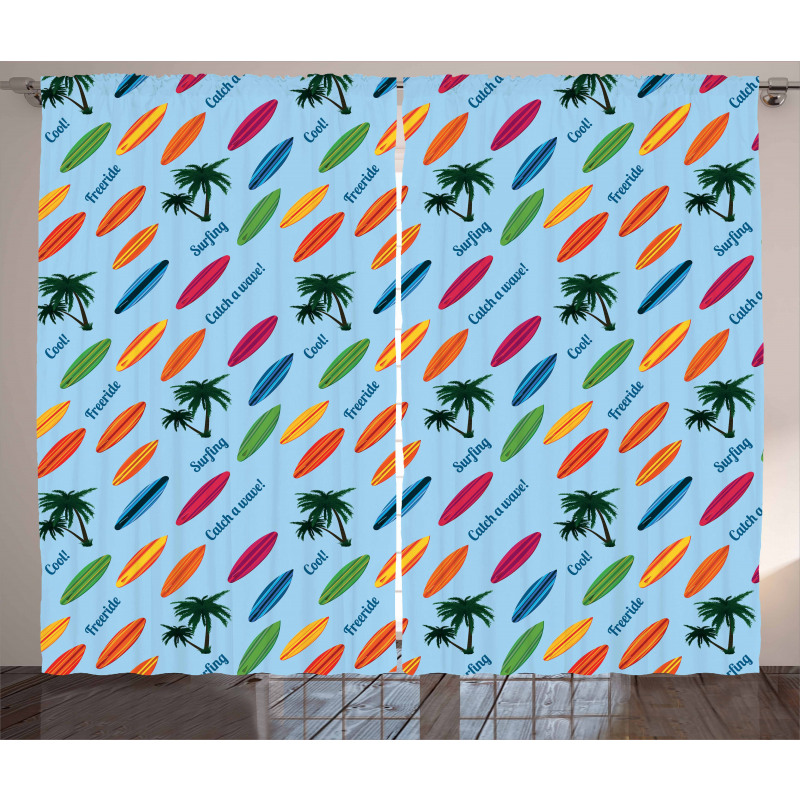 Exotic Hawaii Sports Curtain