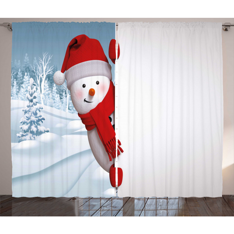 Funny Peaceful Woods Curtain